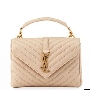 Brand New Authentic Saint Laurent Medium Collage Quilted Shoulder Bag